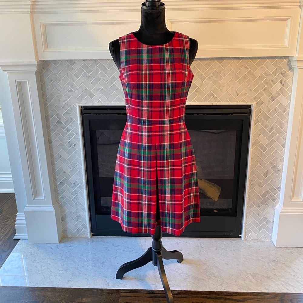 vineyard Vines wool tartan plaid dress